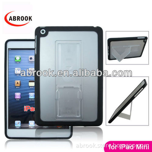 Dual color hybrid stand combo hard belt clip case for ipad mini
